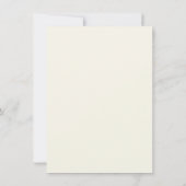 Elegante Green Floral Watercolor Empfang Card Einladung (Rückseite)