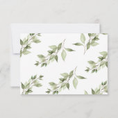 Elegante Green Foliage Diaper Raffle Card (Rückseite)