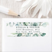 Elegante Green Foliage-Rücksendeadresse (Insitu)