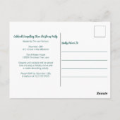 Elegante Green Forest Custom Company Holiday Party Postkarte (Rückseite)