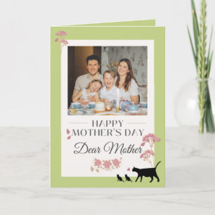 Elegante Green Mother's Day Card Karte