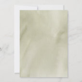 Elegante Green Palm Blätter Blumenhochzeit Einladung (Rückseite)