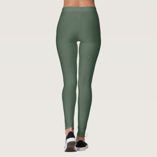 Elegante Green Pattern Workout-Leggings Leggings (Rückseite)