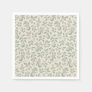 Elegante Green Pear Wedding Serviette