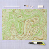 Elegante Green Sparkle Wirbel Glitzer Sequins Seidenpapier (Handwerk)