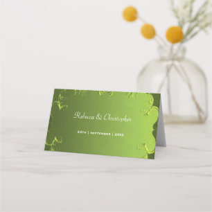 Elegante Green Table-Platzkarte Platzkarte