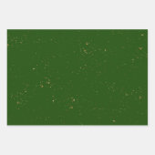 Elegante Green und Gold Muster Geschenkpapier Set (Vorderseite 3)