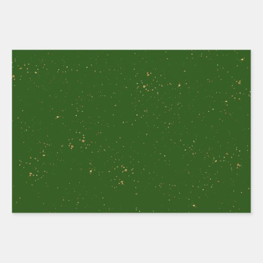 Elegante Green und Gold Muster Geschenkpapier Set (Vorderseite 3)