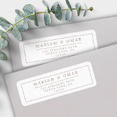 Elegante Grenz-Rose Gold Minimalistische Rücksende