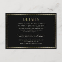 Elegante grenzenlose Schließkarte Art Deco