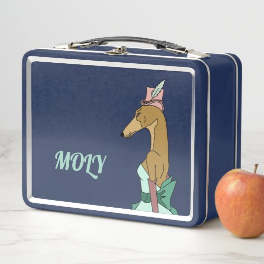 Elegante Greyhound Lunch Box - Anpassbar (Beispiel)