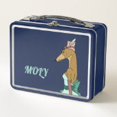 Elegante Greyhound Lunch Box - Anpassbar (Vorderseite)