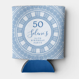 Elegante griechische Geburtstagsfeier mit benutzer Dosenkühler