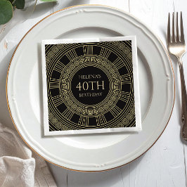 Elegante Griechische Geburtstagsparty mit benutzer Serviette