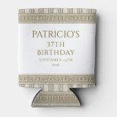 Elegante griechische oder römische Toga Geburtstag Dosenkühler (Vorderseite)