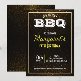 Elegante GRILLEN Birthday Party Einladung