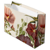 Elegante große Blumen-Geschenktasche Geschenktüte (Vorderseite Schrägansicht)
