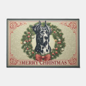Elegante große dane Weihnachten, großartiges Dane- Fußmatte (Vorderseite)