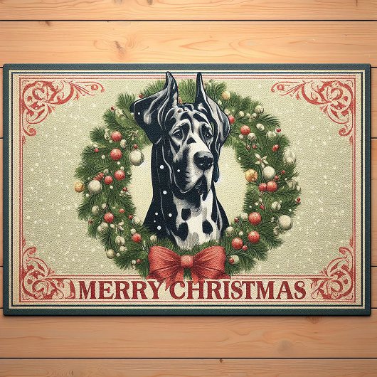 Elegante große dane Weihnachten, großartiges Dane- Fußmatte