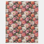 Elegante große Rose blubt Fleece Blanket (Vorderseite)