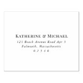 Elegante Große Rücksendeadresse für UAWG-Briefumsc Gummistempel (Prägung)