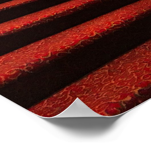 Elegante Große Treppe mit verkleideter Glasdecke Poster (Ecke)