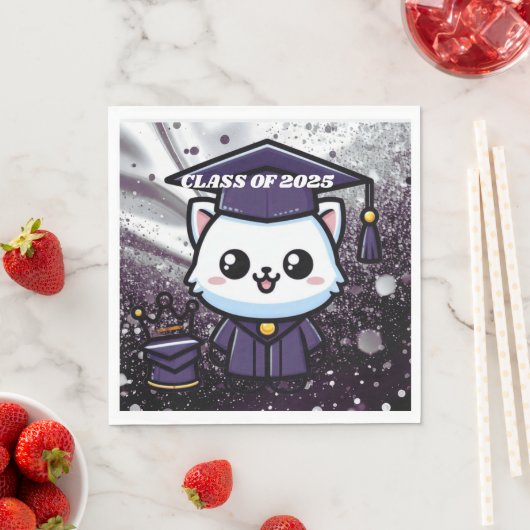 Elegante Grouation Kitty Lila Gown Ballon Serviette (Beispiel)