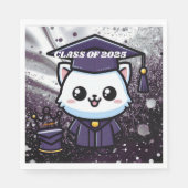 Elegante Grouation Kitty Lila Gown Ballon Serviette (Vorderseite)