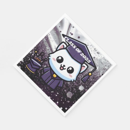 Elegante Grouation Kitty Lila Gown Ballon Serviette (Ecke)