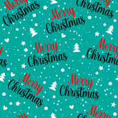 Elegante grün-rote Weihnachtsschrift-Fleece Fleecedecke