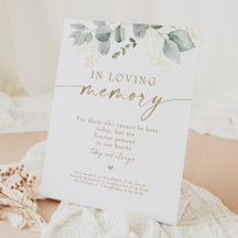 Elegante Grün und Gold im Gedächtnis Hochzeit