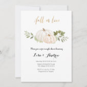 Elegante Grünanlage Herbst in Liebe Paare Dusche Einladung (Vorderseite)