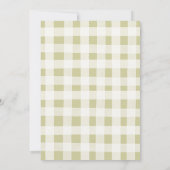 Elegante Grünanlage Herbst in Liebe Paare Dusche Einladung (Rückseite)