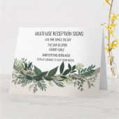 elegante GrünanlageMehrzweckempfang Karte (Gelbe Blume)