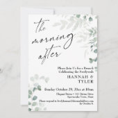 Elegante Grünanlagen & Skripte Am Nachmittag Einladung (Vorderseite)