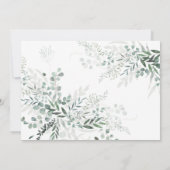 Elegante Grünanlagen & Skripte Am Nachmittag Einladung (Rückseite)