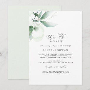 Elegante Grünanlagen Wir erneuern unser Ehegelübde Einladung