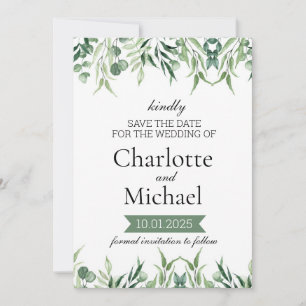 Elegante Gründer Save the Date Vorlage 
