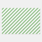 Elegante grüne Aquarellfarben Blätter Diagonale St (Vorderseite 3)