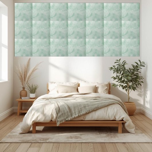 Elegante grüne Aquarellfarben Keramik Tile Fliese