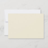 Elegante Grüne auf Ochre Wedding RSVP Karte (Rückseite)