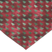 Elegante Grüne Bäume Weihnachten Tischdecke (Schrägansicht)