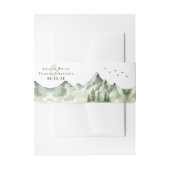 Elegante, grüne Berglandschaft Einladungsbanderole (Vorderseite Beispiel)