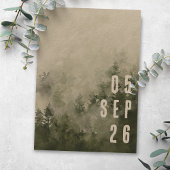 Elegante, grüne Berglandschaft Save The Date