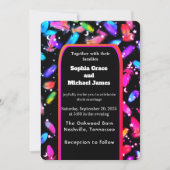 Elegante grüne Blätter Naturdesign | Minimal Botan Einladung (Vorderseite)