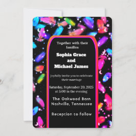 Elegante grüne Blätter Naturdesign | Minimal Botan Einladung