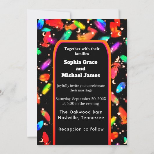 Elegante grüne Blätter Naturdesign | Minimal Botan Einladung (Vorderseite)