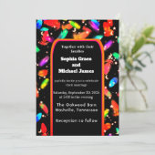 Elegante grüne Blätter Naturdesign | Minimal Botan Einladung (Stehend Vorderseite)