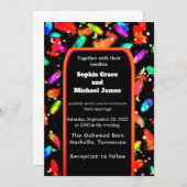 Elegante grüne Blätter Naturdesign | Minimal Botan Einladung (Vorne/Hinten)