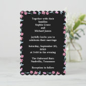 Elegante grüne Blätter Naturdesign | Minimal Botan Einladung (Stehend Vorderseite)